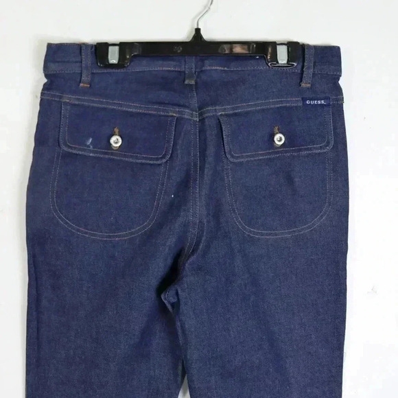 Vintage 90s Guess USA High Rise Blue Denim Jean Pants - Picture 3 of 4
